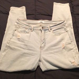 Light Blue Distressed Jeans